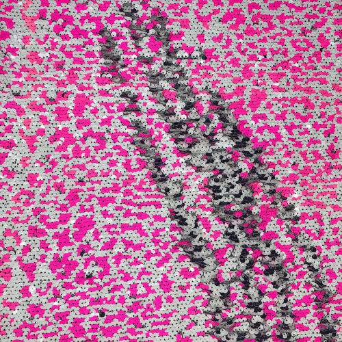 Pink & White Flip Sequins