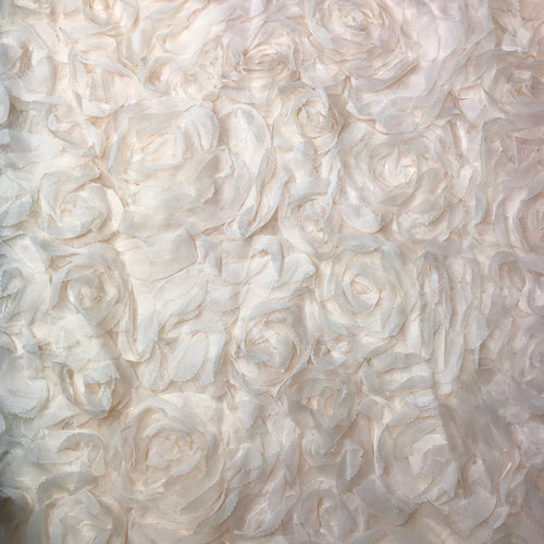 Soft Pink Rosette Fabric