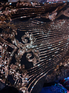 Golden Gate Baroque Sequin Black