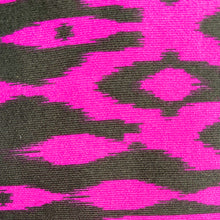 Load image into Gallery viewer, Purple/ Black Tribal Stretch Spandex Knit