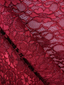 White Lace Sparkle Scuba Neoprene