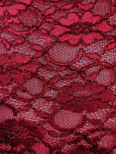 Load image into Gallery viewer, Red Lace Sparkle Scuba Neoprene