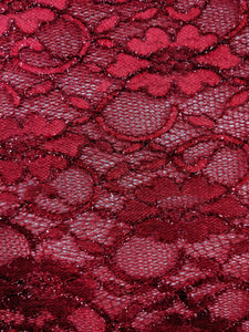 White Lace Sparkle Scuba Neoprene