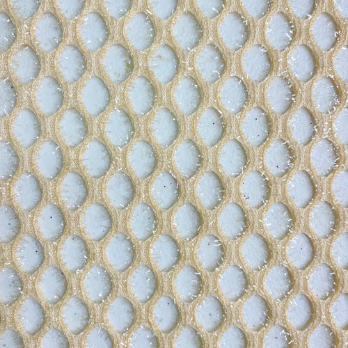 Nude Fuzzy Glitz Cabaret Net Mesh