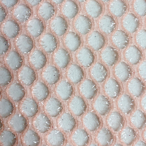 Pink Fuzzy Glitz Cabaret Net Mesh