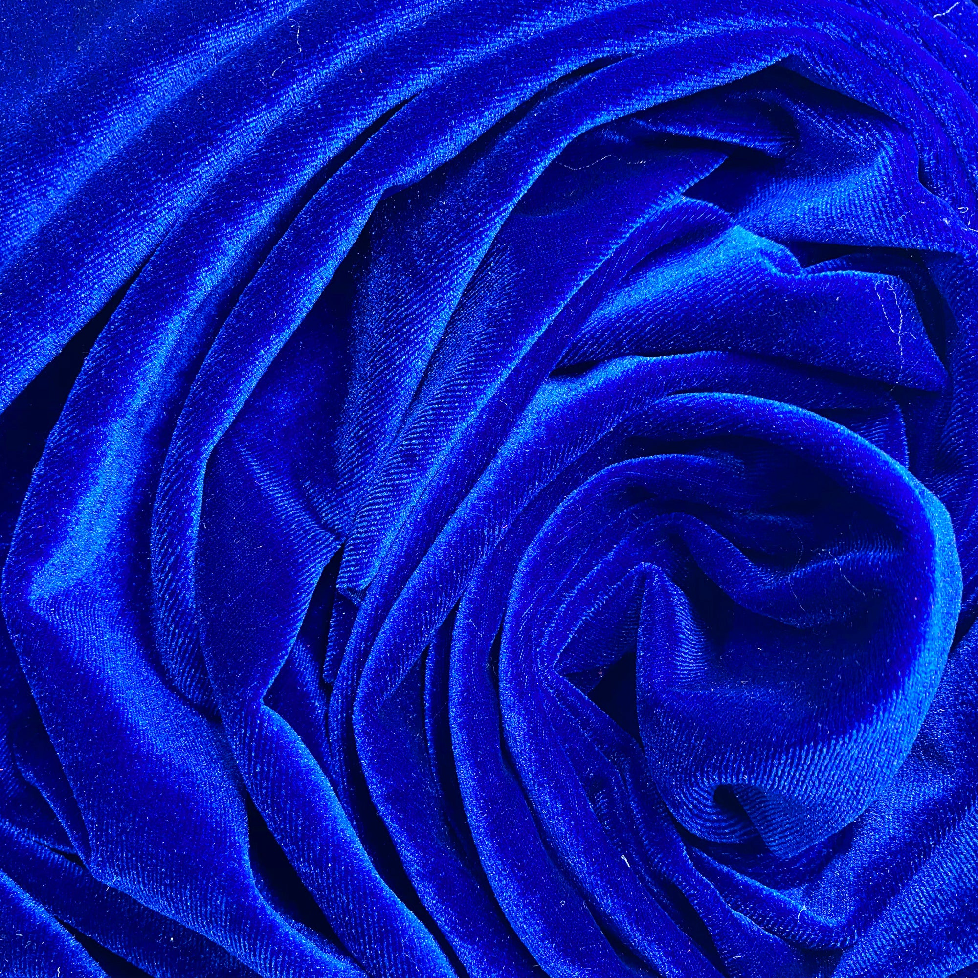 Royal Blue 4-way Stretch Velvet