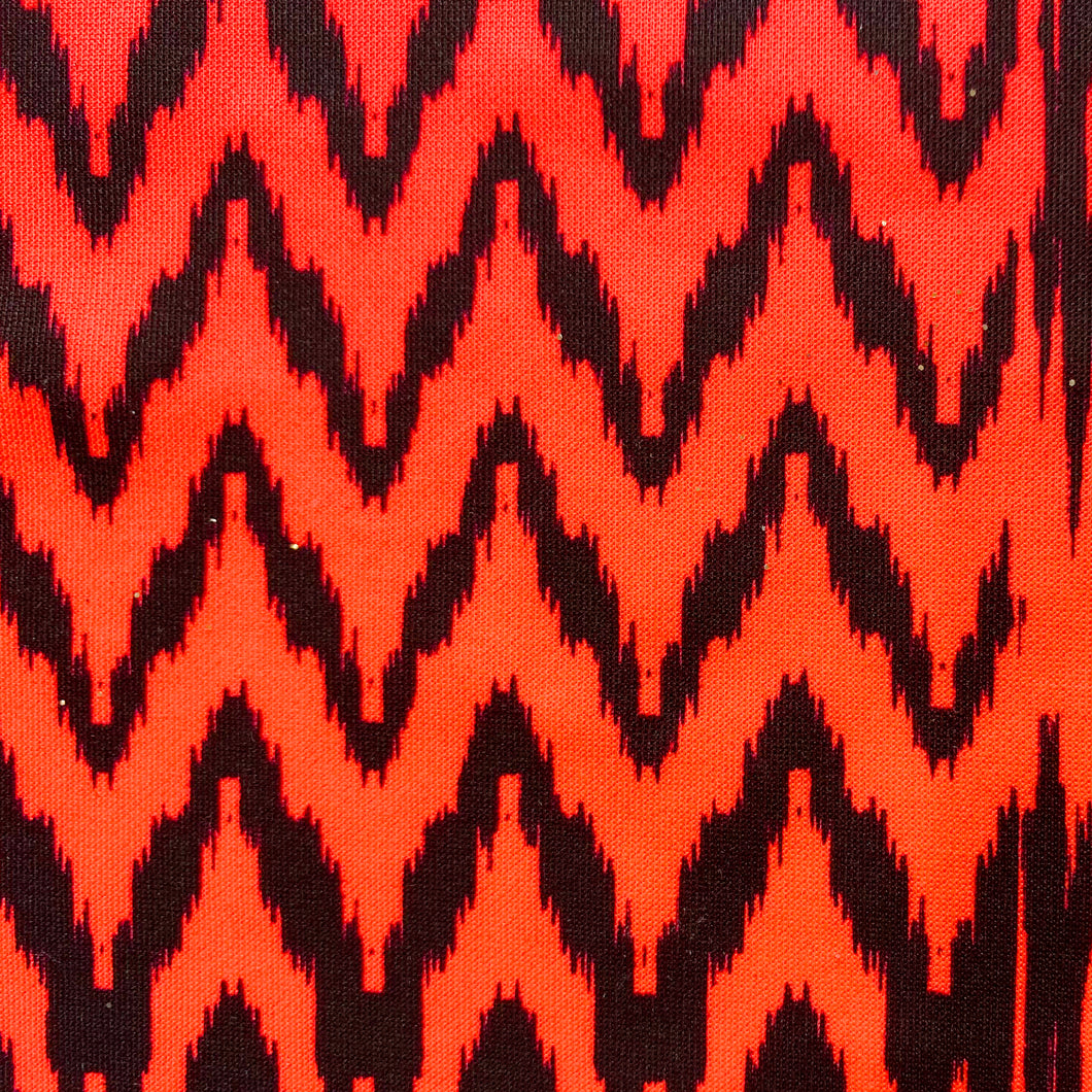 Red/ Black Tribal Stretch Spandex Knit