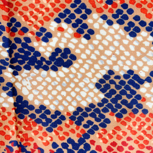 Python Printed Crepe Chiffon Woven Fabric