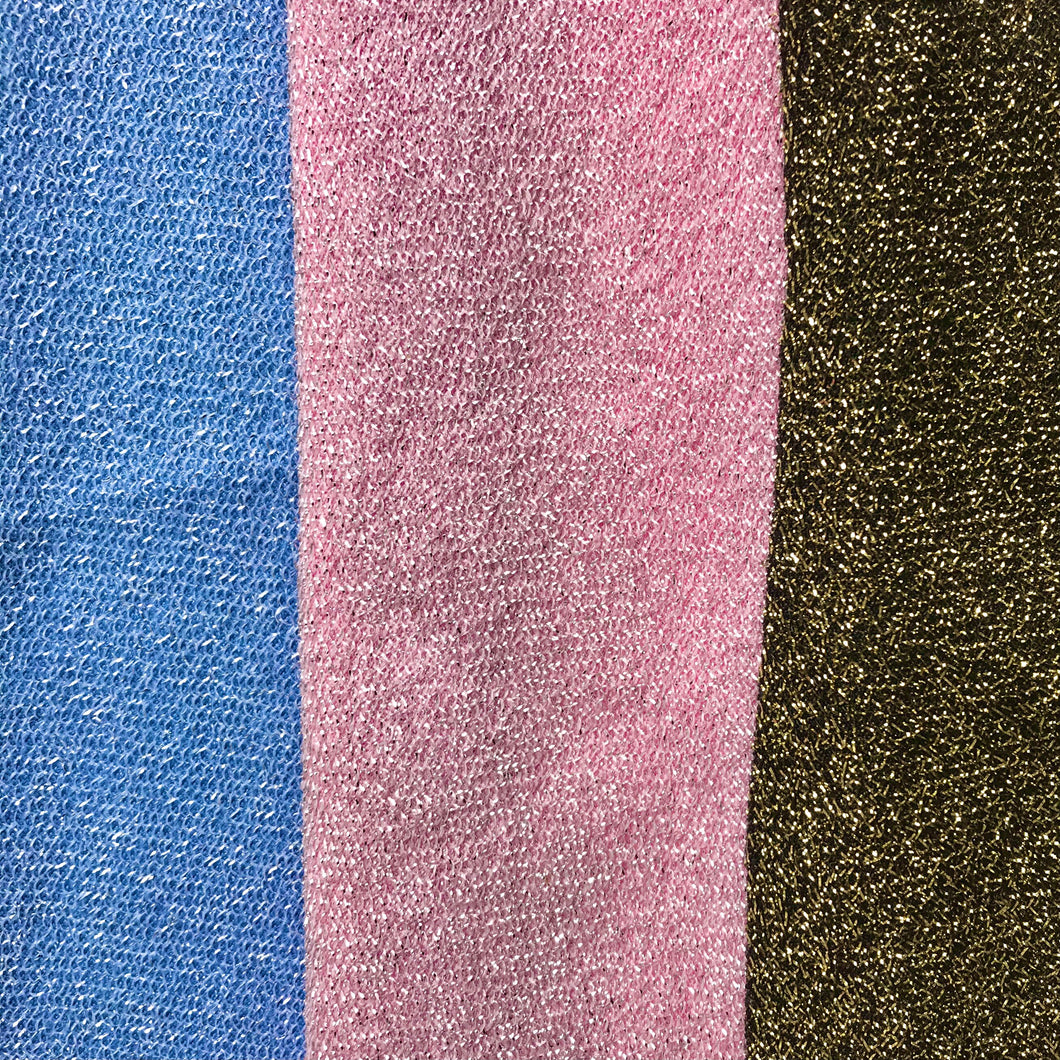 Gold/Black Sparkle Dust Stretch Fabric by the Yard