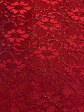 Load image into Gallery viewer, White Lace Sparkle Scuba Neoprene