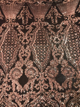 Load image into Gallery viewer, Golden Gate Baroque Sequin Black