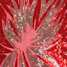 Load image into Gallery viewer, Burst Sequins 4 way Stretch on Mesh