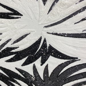 Burst Sequins 4 way Stretch on Mesh
