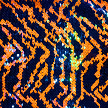 Load image into Gallery viewer, Orange Reversible Tiger Sequin