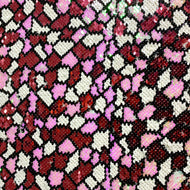 Mosaic Sequin on Mesh Stretch
