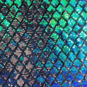 Diamond Velvet Patterned Seaded Pile Sequins