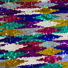 Load image into Gallery viewer, Gem Block sequin fabric by the yard