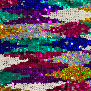 Gem Block sequin fabric by the yard
