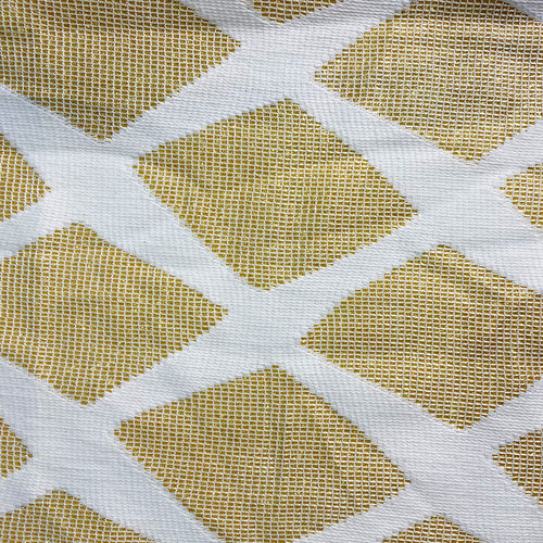 White and Gold Shimmer Geometric