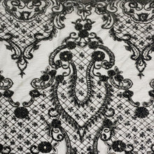 Load image into Gallery viewer, Red Diamond Beaded Lace