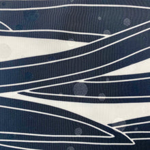 Load image into Gallery viewer, White/ Black Patterned Crepe fabric