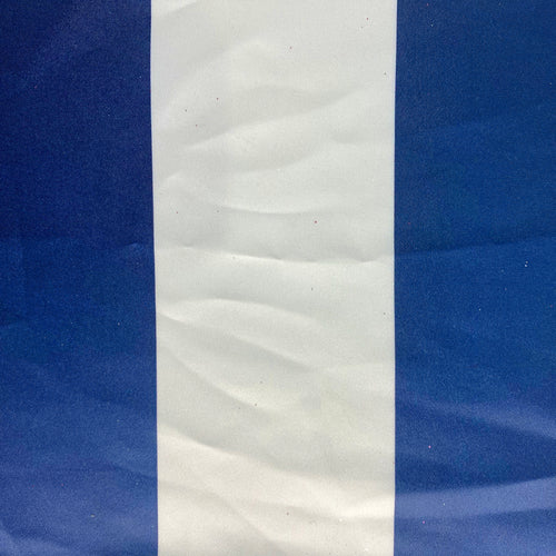 Navy & White Satin Striped