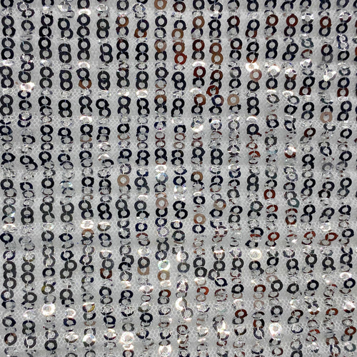 Silver Pleated Sequin