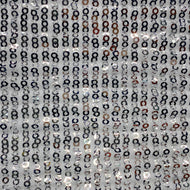 Silver Pleated Sequin
