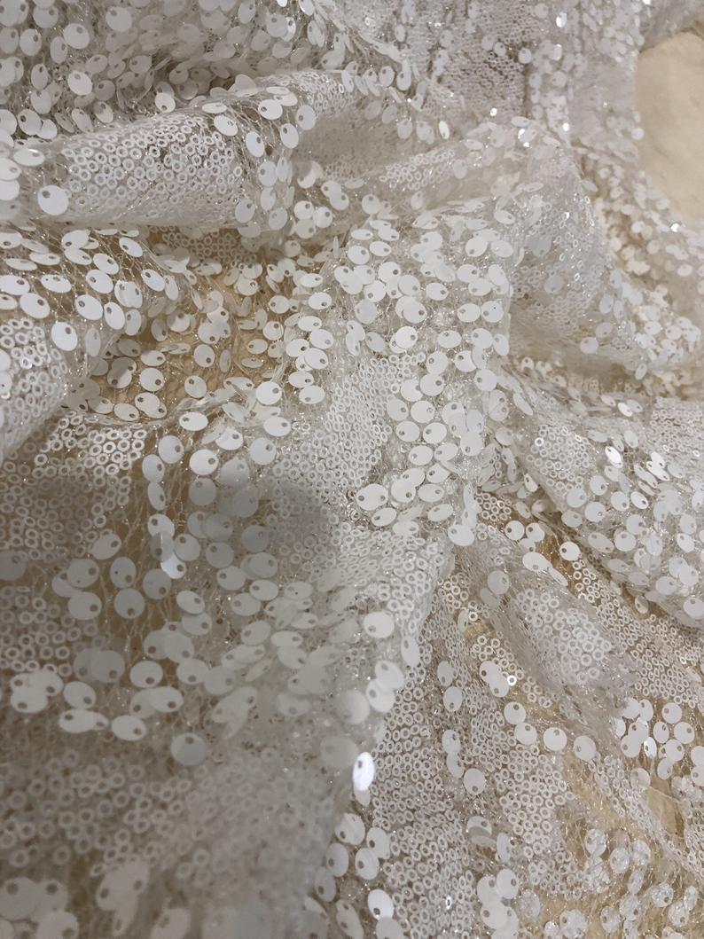 White Scatter Sequin