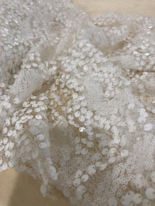 White Scatter Sequin