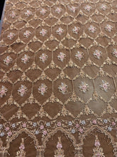 Load image into Gallery viewer, Black Beaded Lace Embroidered