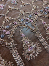 Load image into Gallery viewer, Black Beaded Lace Embroidered
