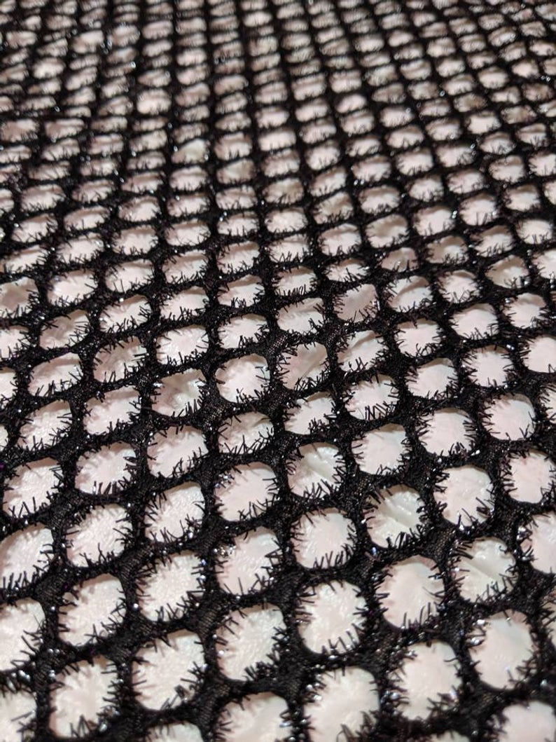 Pink Fuzzy Glitz Cabaret Net Mesh