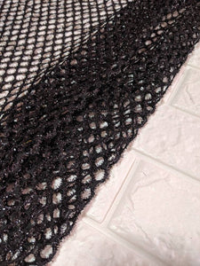 Pink Fuzzy Glitz Cabaret Net Mesh