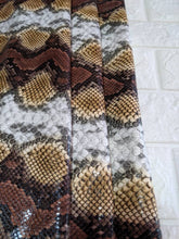Load image into Gallery viewer, Python snake print faux vegan leather 5 Colors Available