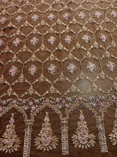 Load image into Gallery viewer, Black Beaded Lace Embroidered
