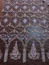 Load image into Gallery viewer, Black Beaded Lace Embroidered