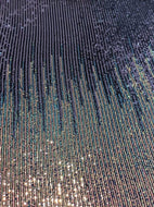 Purple and Gold City Scape Sequin