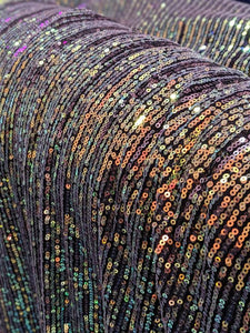 Purple and Gold City Scape Sequin
