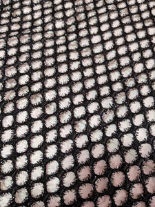 Pink Fuzzy Glitz Cabaret Net Mesh