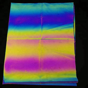 Black/Rainbow Reflective Stretch Fabric