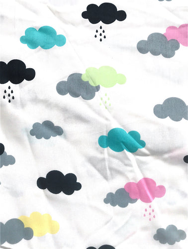Rain Cloud Printed Cotton Fabric