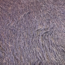 Load image into Gallery viewer, Periwinkle/Silver Metallic Faux Feathers Organza Fabric