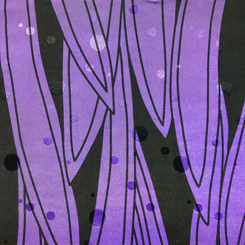 Purple/Black Lightweight Crepe