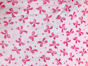 Pink Bows Ditsy Printed Cotton Fabric