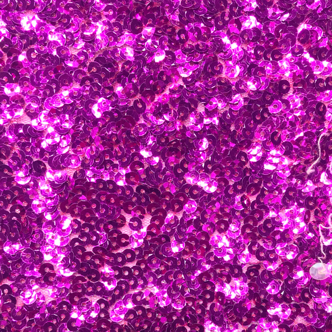 Fuschia Pink Metallic Sequin