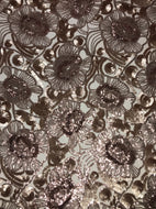 Taupe Matte&Shine Embroidered Sequin On net