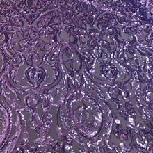 Load image into Gallery viewer, Lavender purple Baroque Sequin Stretch