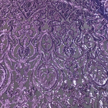 Load image into Gallery viewer, Lavender purple Baroque Sequin Stretch