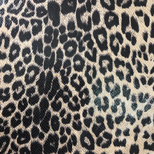 Load image into Gallery viewer, Brown Leopard print faux vegan leather